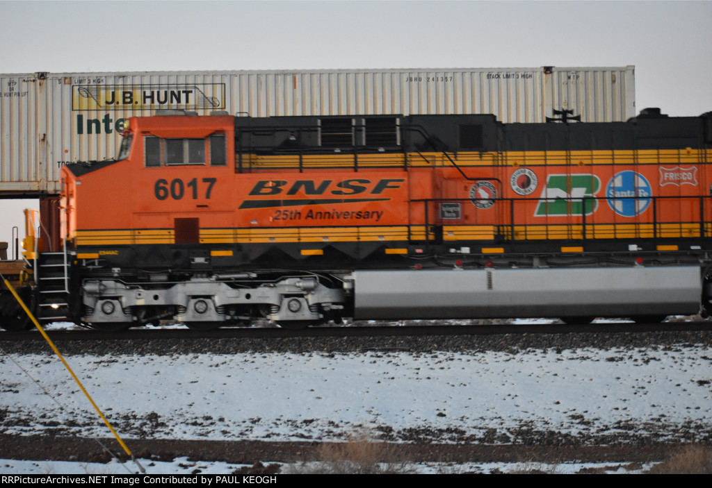 BNSF 6017 With A Close Up of The Railroads BNSF Railway Has Acquired In the Last 25th Years